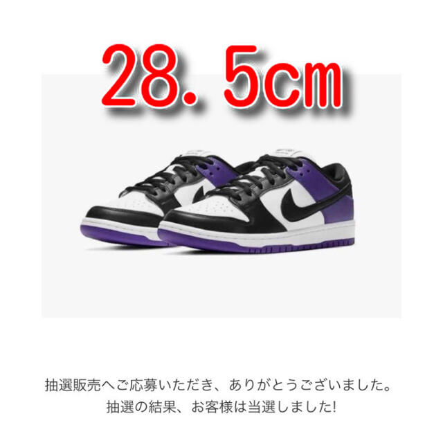 【新品未使用品】NIKE SB DUNK LOW PRO コートパープル