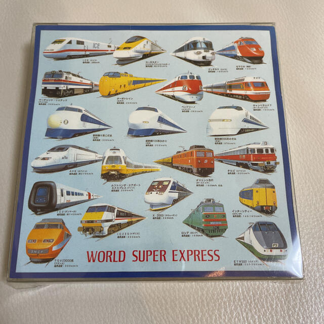 WORLD SUPER EXPRESS 世界の超特急ハンカチ 未使用 インテリア/住まい/日用品の日用品/生活雑貨/旅行(日用品/生活雑貨)の商品写真