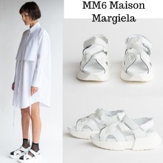 マルタンマルジェラ(Maison Martin Margiela)のクーポン値下げ！新品未使用 mm6 プラットフォーム サンダル(サンダル)