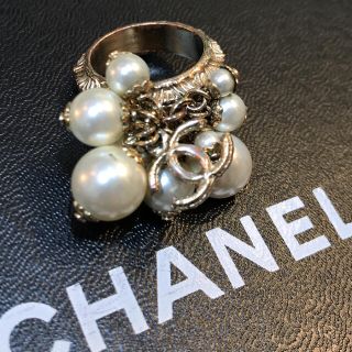 シャネル(CHANEL)のCHANEL シャネル リング 指輪 フェイクパール ココマーク 11A(リング(指輪))