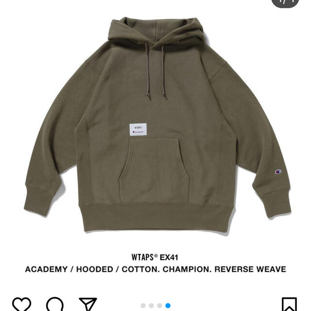 wtaps champion revers weave hooded