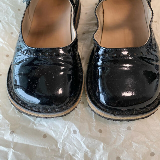 Bonpoint(ボンポワン)のぺぺ　エナメル　シューズ　靴　入学式　卒園式　ボンポワン キッズ/ベビー/マタニティのキッズ靴/シューズ(15cm~)(フォーマルシューズ)の商品写真