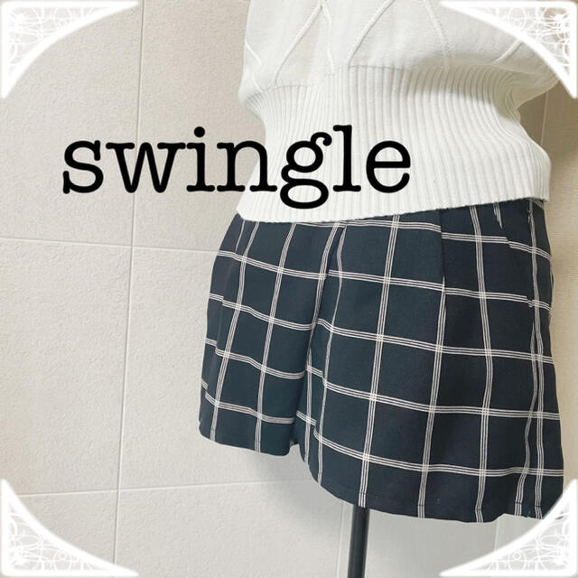 Swingle(スウィングル)のタイムセール⭐︎新品キュロットパンツブラックレディースショートパンツ レディースのパンツ(キュロット)の商品写真