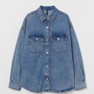 エイチアンドエム(H&M)のH&M オーバーサイズデニムシャツ(Gジャン/デニムジャケット)