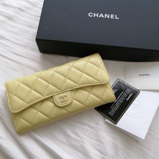 シャネル(CHANEL)のシャネル　長財布　財布　キャビアスキン(財布)