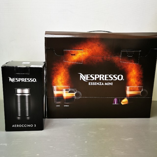 NESPRESSO エッセンサミニ ピュアホワイト エアロチーノ3バンドル