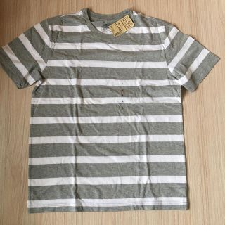 ムジルシリョウヒン(MUJI (無印良品))の無印　太ボーダーTシャツ　メンズ　(Tシャツ/カットソー(半袖/袖なし))