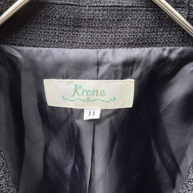 フォーマルスーツ セットアップ ツィードジャケット ラメ入り ブラックフォーマル レディースのフォーマル/ドレス(スーツ)の商品写真
