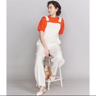 ビューティアンドユースユナイテッドアローズ(BEAUTY&YOUTH UNITED ARROWS)のkiira リネンヘリンボーンオーバーオール(サロペット/オーバーオール)