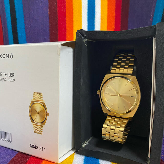 NIXON(ニクソン)のNIXON(ニクソン) TIME TELLER ALL GOLD/GOLD 美品 メンズの時計(腕時計(アナログ))の商品写真