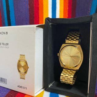 ニクソン(NIXON)のNIXON(ニクソン) TIME TELLER ALL GOLD/GOLD 美品(腕時計(アナログ))