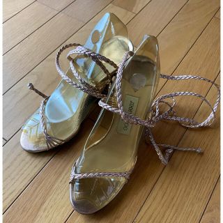 ジミーチュウ(JIMMY CHOO)のジミーチュウ　JIMMYCHOO レース編上げパンプス　37(ハイヒール/パンプス)