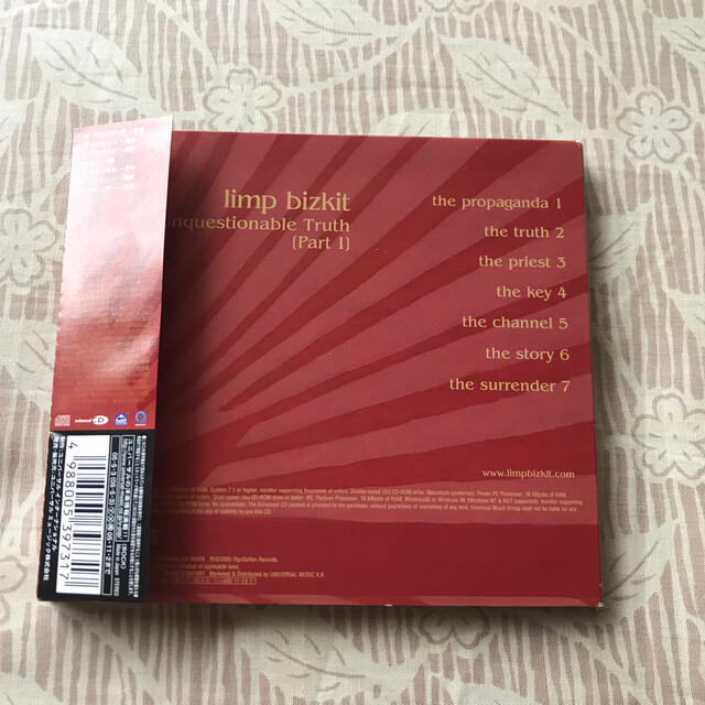 リンプ・ビズキット 真実への逃避CD エンタメ/ホビーのCD(ポップス/ロック(洋楽))の商品写真