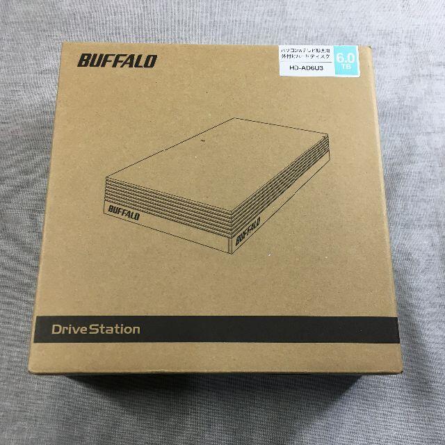 BUFFALO 外付けハードディスク 6TB HD-AD6U3