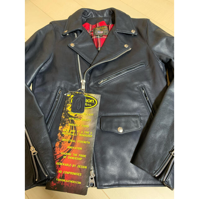 VANSON(バンソン)の【新品】VANSON C2R ダブル ライダース ジャケット メンズのジャケット/アウター(ライダースジャケット)の商品写真