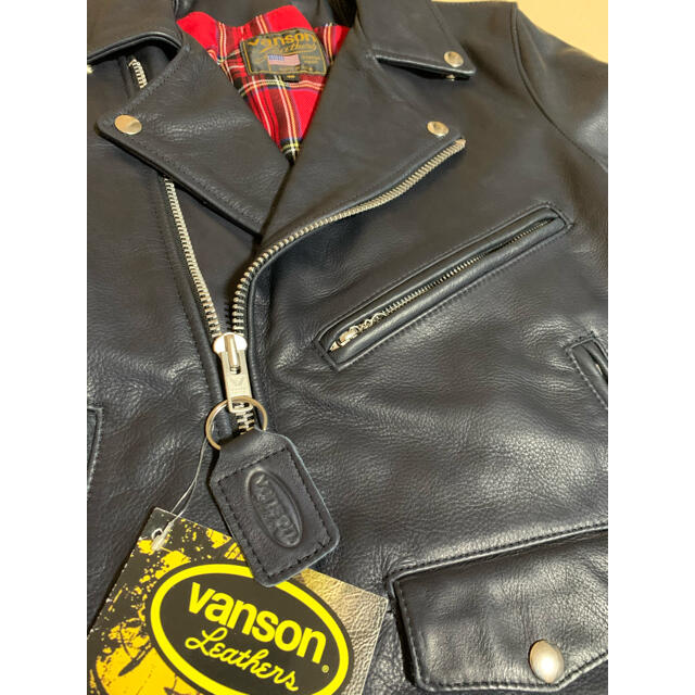 VANSON(バンソン)の【新品】VANSON C2R ダブル ライダース ジャケット メンズのジャケット/アウター(ライダースジャケット)の商品写真