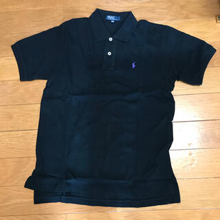 ポロラルフローレン(POLO RALPH LAUREN)のポロシャツ　ブラック　ポイントパープル(ポロシャツ)