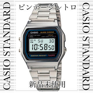 カシオ(CASIO)の新品】カシオCASIO  ビンテージ レトロ　スタンダードデジタルウオッチ腕時計(腕時計(デジタル))