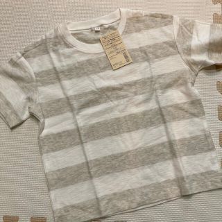 ムジルシリョウヒン(MUJI (無印良品))の無印良品　ボーダー　ワイドティーシャツ(Tシャツ/カットソー)