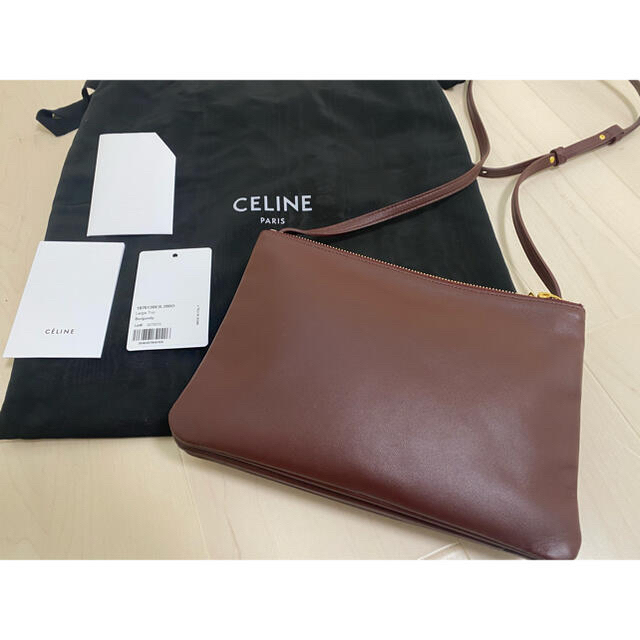 CELINE トリオ ラージ バーガンディ www.krzysztofbialy.com