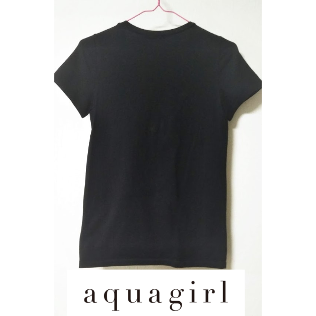 aquagirl(アクアガール)の【美品】アクアガール　パールネックレス　カットソー レディースのトップス(Tシャツ(半袖/袖なし))の商品写真