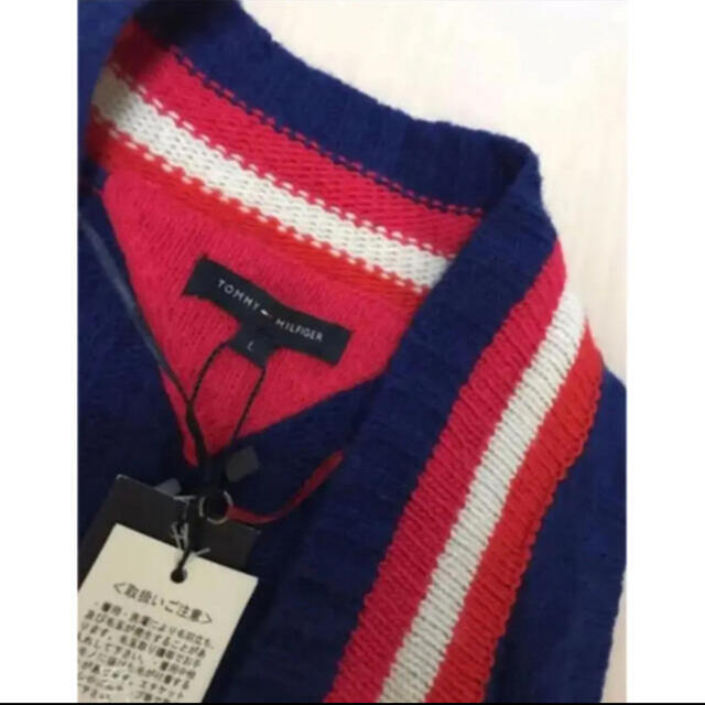 TOMMY HILFIGER(トミーヒルフィガー)の白雪 MAMA様❤︎専用TOMMY HILFIGER♡ネイビーニットベスト  レディースのトップス(ベスト/ジレ)の商品写真