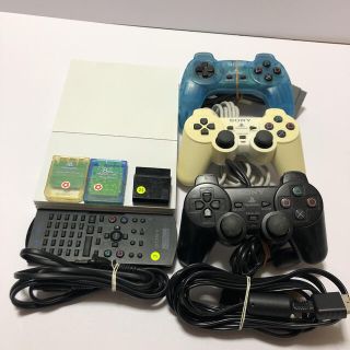 プレイステーション2(PlayStation2)のPS2 90000コントローラ3個メモリカードリモコン PS2 SONY (家庭用ゲーム機本体)