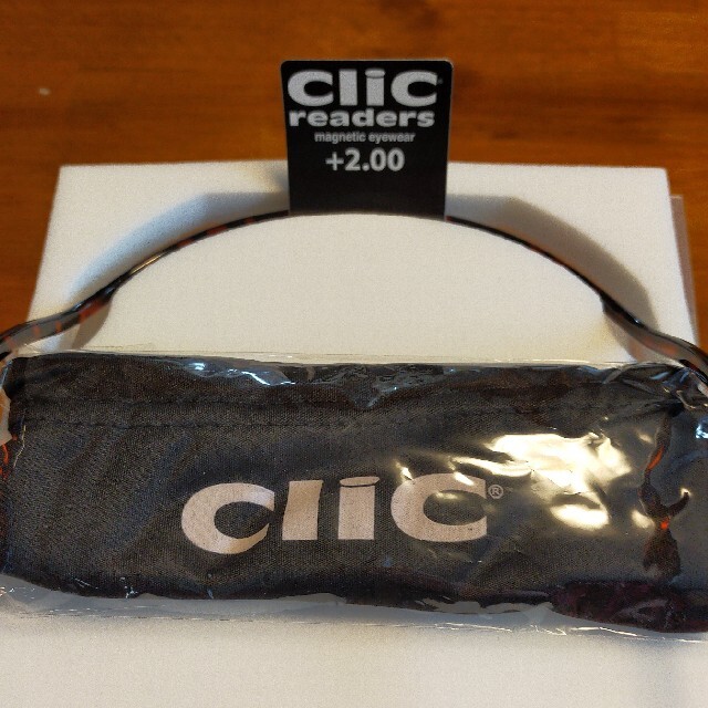 Clic Readers(クリックリーダー)のクリックリーダー　クリックエクスパンダブル　ダークデミ　+2.0 老眼鏡　7 メンズのファッション小物(サングラス/メガネ)の商品写真