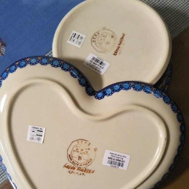 ポーリッシュポタリー♡キャセロールとハートプレート