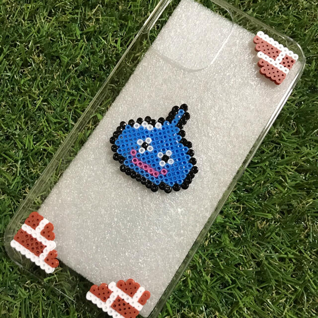 スライム　iPhoneケース　アイロンビーズ　ハンドメイド