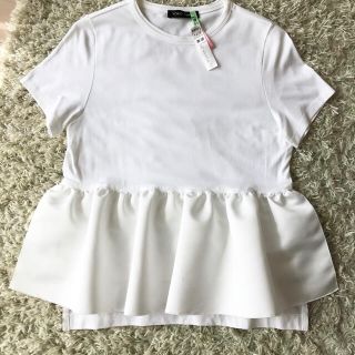 バーニーズニューヨーク(BARNEYS NEW YORK)のヨーコチャン　YOKO CHAN ペプラム　Tシャツ38(Tシャツ(半袖/袖なし))