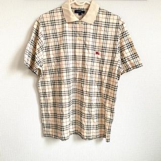 バーバリー(BURBERRY)のBURBERRY London バーバリーチェック 半袖シャツ ベージュ M(シャツ)