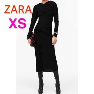 ザラ(ZARA)の完売★ZARA limited editionドレープディテールワンピース(ロングワンピース/マキシワンピース)