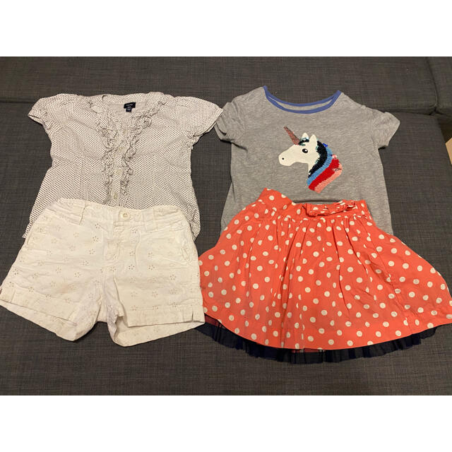 babyGAP(ベビーギャップ)のbabyGAP4点セット110 キッズ/ベビー/マタニティのキッズ服女の子用(90cm~)(Tシャツ/カットソー)の商品写真