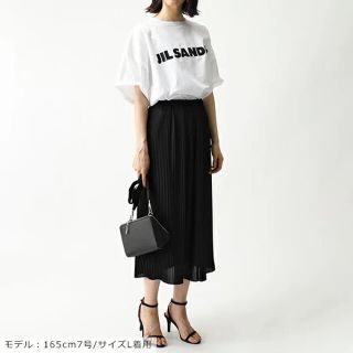 ジルサンダー(Jil Sander)のJIL SANDER ロゴプリントカットオフカットソー　サイズS(Tシャツ(半袖/袖なし))