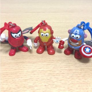 マーベル(MARVEL)の【新品未使用】MARVELミスターポテトヘッド　キーチェーン　3点セット(キーホルダー)