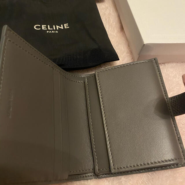 celine(セリーヌ)のスモール ストラップウォレット / バイカラー グレインドカーフスキン レディースのファッション小物(財布)の商品写真