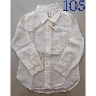 ギャップ(GAP)の白シャツ  Yシャツ　105cm  4years(ブラウス)