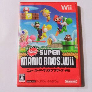 ニンテンドウ(任天堂)のNew スーパーマリオブラザーズ Wii Wii(家庭用ゲームソフト)