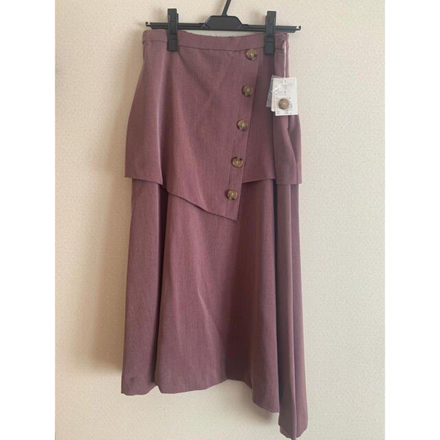 MURUA(ムルーア)のMURUA ハイウエストレイヤードスカート レディースのスカート(ひざ丈スカート)の商品写真