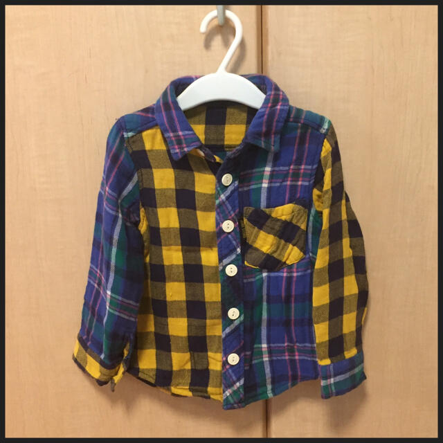 JUNK STORE(ジャンクストアー)の【JUNK STORE】ボーイズ ネルシャツ 100cm クレイジーカラー キッズ/ベビー/マタニティのキッズ服男の子用(90cm~)(ブラウス)の商品写真