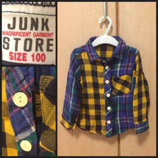 ジャンクストアー(JUNK STORE)の【JUNK STORE】ボーイズ ネルシャツ 100cm クレイジーカラー(ブラウス)