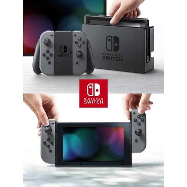 19個  Nintendo Switch本体 グレー  新品美品