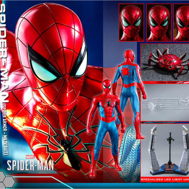 ホットトイズ スパイダーマン（スパイダー・アーマーMK IVスーツ版