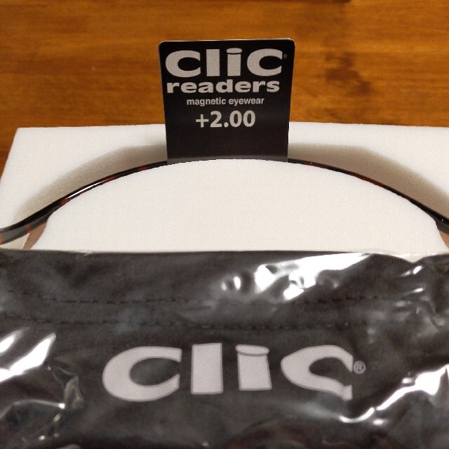 Clic Readers(クリックリーダー)のクリックリーダー　クリックエクスパンダブル　ダークデミ　+2.0　老眼鏡　14 メンズのファッション小物(サングラス/メガネ)の商品写真