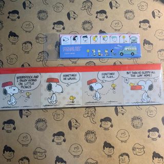 ピーナッツ(PEANUTS)のスヌーピー　付箋セット　おまけ付き！(ノート/メモ帳/ふせん)