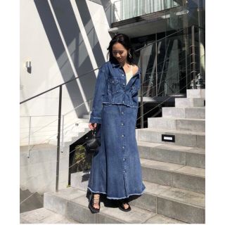 アメリヴィンテージ(Ameri VINTAGE)のAmeri◆ 4WAY DENIM DRESS COAT Sサイズ(セット/コーデ)