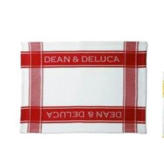 ディーンアンドデルーカ(DEAN & DELUCA)のDEAN & DELUCA 大判　キッチンタオル　ふきん　レッド　赤(収納/キッチン雑貨)