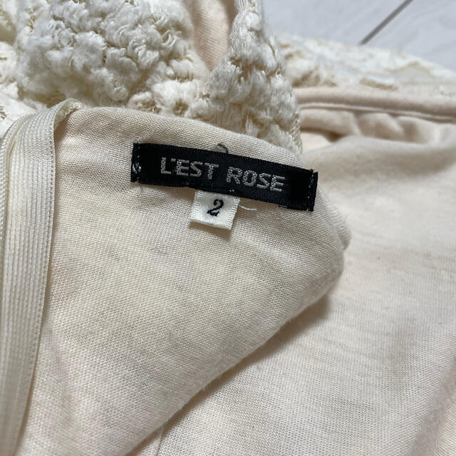 L'EST ROSE(レストローズ)のレストローズ　レースワンピース　ホワイト レディースのワンピース(ひざ丈ワンピース)の商品写真