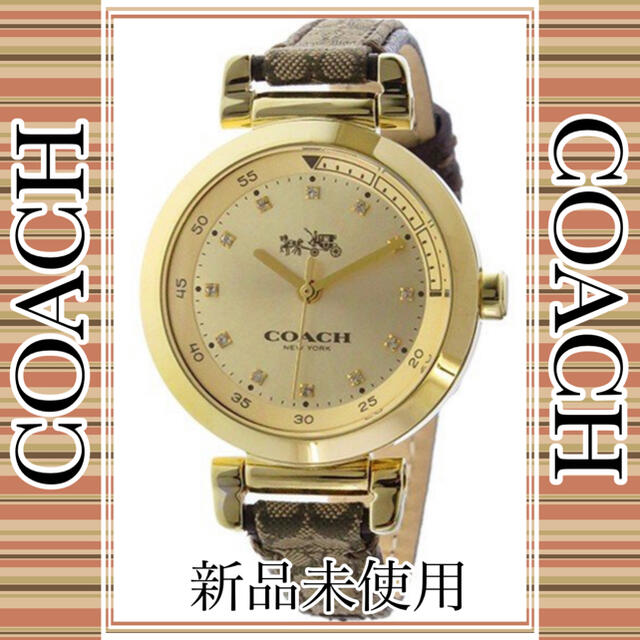 レディース【新品】コーチ COACH スポーツ クオーツ レディース 腕時計 ゴールド